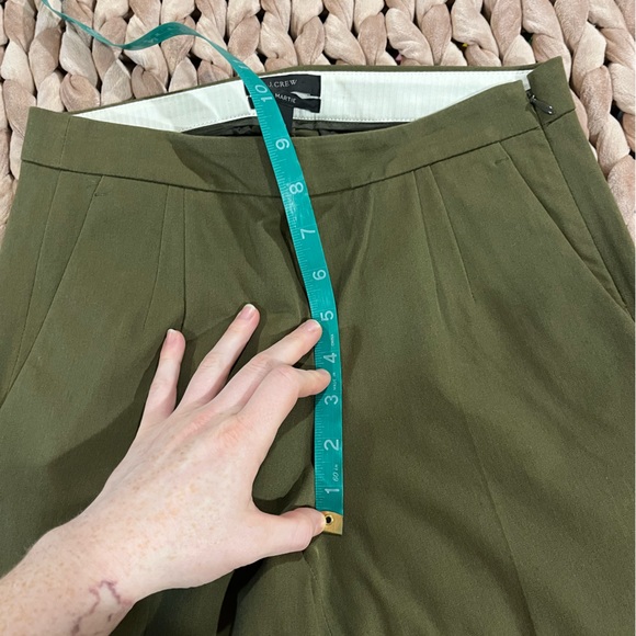J crew Martie pant. Green. Wore once. - Picture 2 of 5
